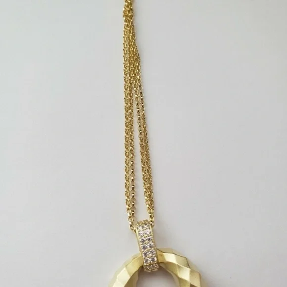 Sterling Silver Chain Motif Statement Necklace